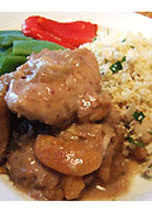 モロッコ風、鶏腿肉のドライフルーツ煮込み-レシピのメイン写真