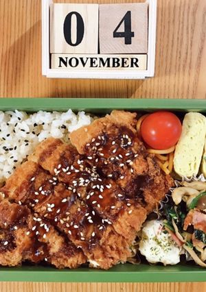チキンカツ弁当 21/11.4-レシピのメイン写真