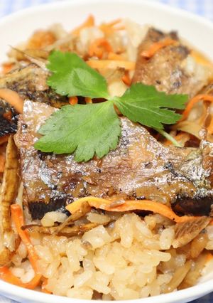 ☆相葉マナブ☆乾燥野菜でさんまの蒲焼釜飯-レシピのメイン写真
