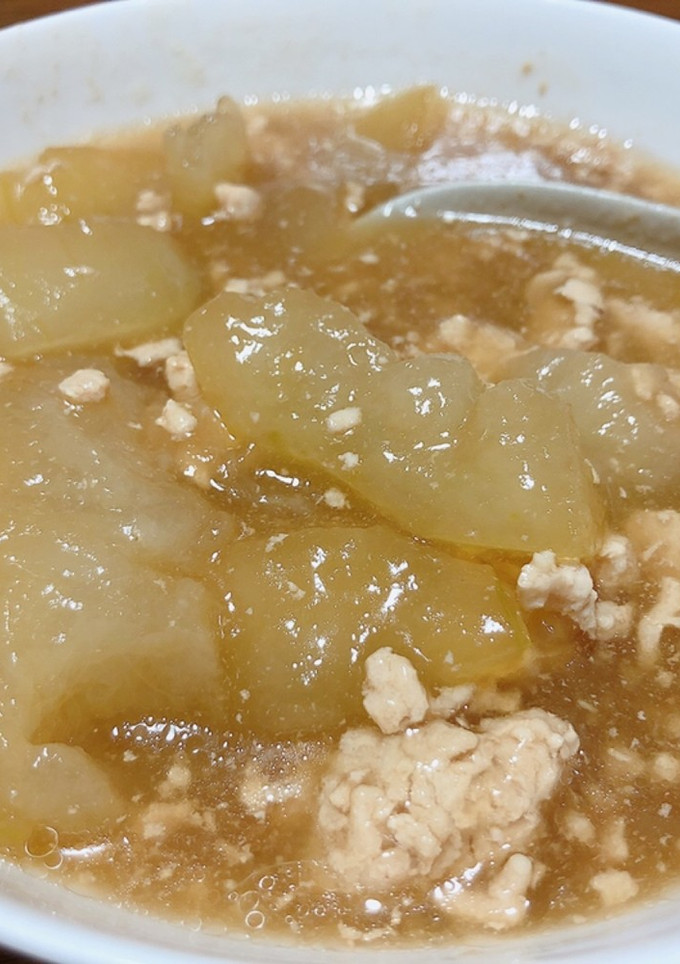 冬瓜と鶏ひき肉のあったかそぼろ煮-レシピのメイン写真