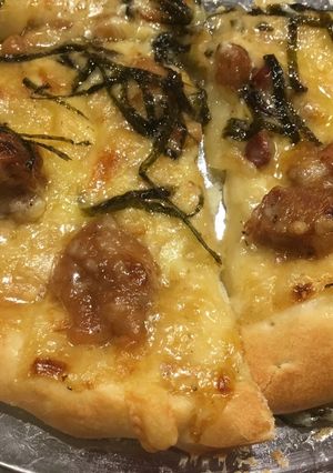 焼鳥缶で照焼きチキンピザ-レシピのメイン写真