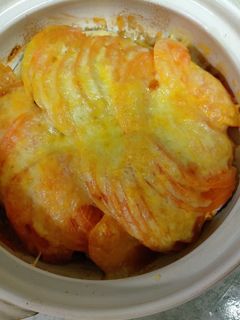 土鍋で♪ なすとトマトのチーズ焼き-レシピのメイン写真