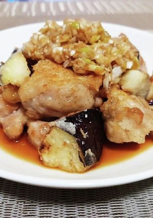 超簡単！鶏もも肉とナスの油淋鶏！！-レシピのメイン写真
