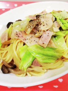 ベーコンとキャベツの和風パスタ-レシピのメイン写真