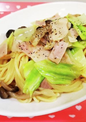 ベーコンとキャベツの和風パスタ-レシピのメイン写真