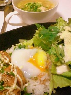 照焼き豆腐ハンバーグの♡ロコモコプレート-レシピのメイン写真