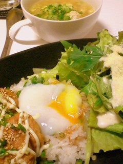 照焼き豆腐ハンバーグの♡ロコモコプレート-レシピのメイン写真