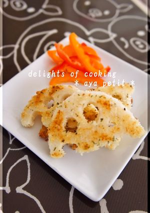 ✿れんこんのチーズパン粉焼き✿-レシピのメイン写真