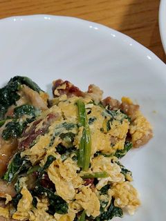 簡単!ほうれん草と豚肉たまご炒め中華風-レシピのメイン写真