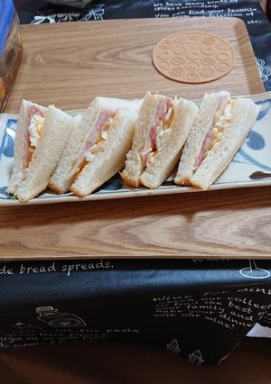 サンドイッチ。お腹満たされる。-レシピのメイン写真