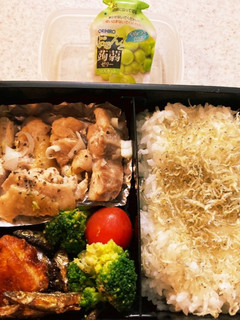 チキンソテー胡麻ネギ高校生男子弁当-レシピのメイン写真