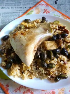 ぶりと黒枝豆の炊き込みご飯のカフェ丼V1-レシピのメイン写真