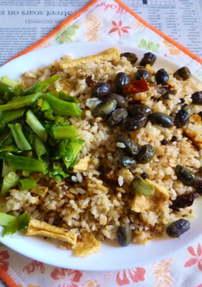 ぶりと黒枝豆の炊き込みご飯のカフェ丼V2-レシピのメイン写真