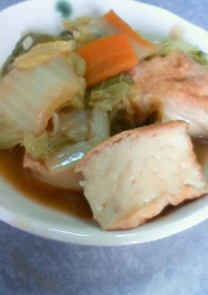 白菜と厚揚げの煮物-レシピのメイン写真