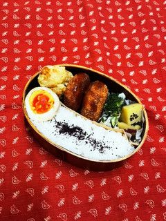 11/8 鮭メンチ弁当-レシピのメイン写真