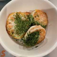 รูปของ レンコンの明太子挟み焼き