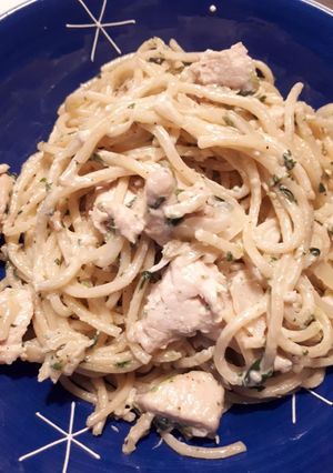 チキンクリームパスタ-レシピのメイン写真