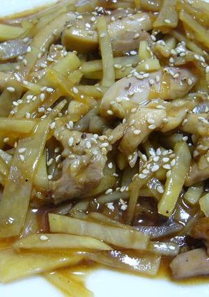 鶏肉とじゃがいもの炒め物-レシピのメイン写真