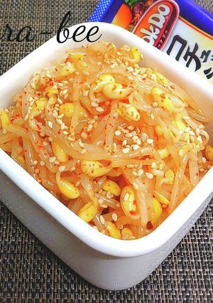 簡単！豆もやしの旨辛コチュジャンナムル-レシピのメイン写真