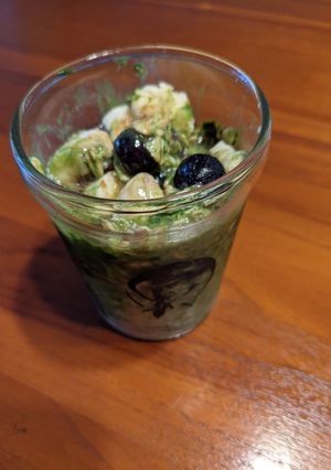 オーバーナイトオーツ抹茶バナナ-レシピのメイン写真