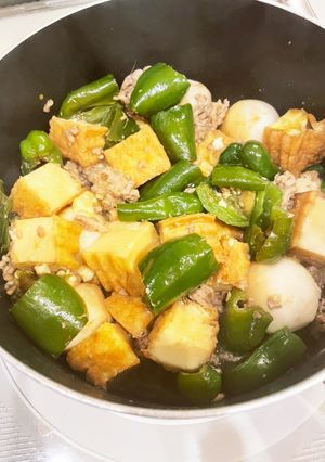 厚揚げとピーマンの煮物-レシピのメイン写真