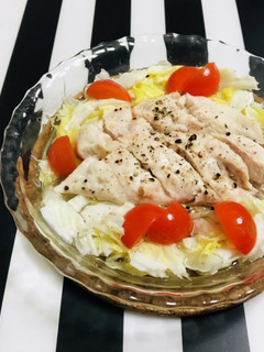 白菜・ささみ・レモンで爽やかレンジ蒸し-レシピのメイン写真