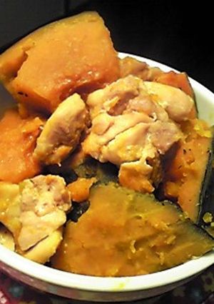 ★かぼちゃ&鶏肉の中華風煮もの★-レシピのメイン写真