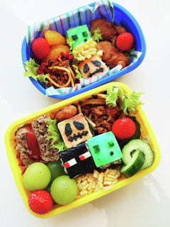マイクラ キャラ弁! カボチャゴーレム-レシピのメイン写真