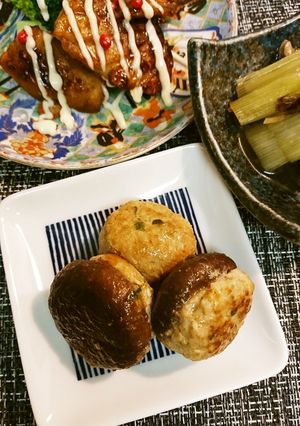 椎茸餃子のせ焼き-レシピのメイン写真