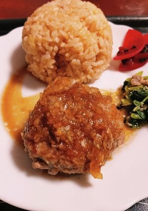 すりおろし玉葱のハンバーグオニオンソース-レシピのメイン写真