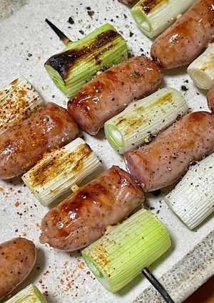 ウインナーねぎま串-レシピのメイン写真