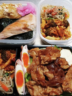 高校生息子&旦那弁当(11/9)-レシピのメイン写真