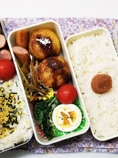 コロッケ弁当(11.9)-レシピのメイン写真
