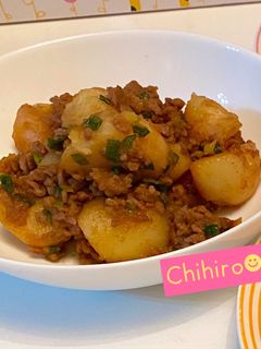 【超簡単】ジャガイモとひき肉の甘辛煮-レシピのメイン写真