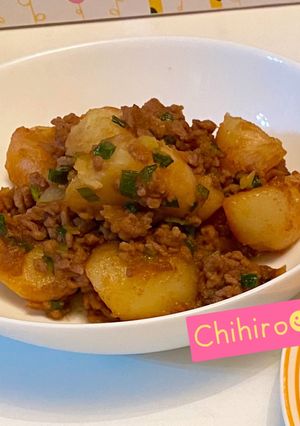 【超簡単】ジャガイモとひき肉の甘辛煮-レシピのメイン写真