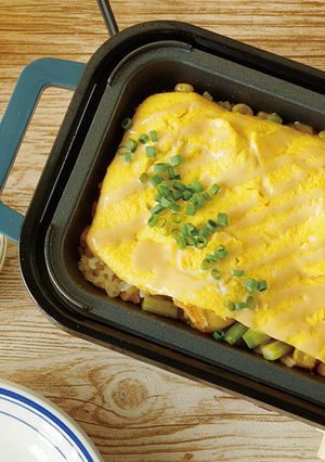 ホタテとアスパラのバター醤油オムライス-レシピのメイン写真