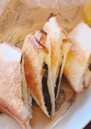 海苔&甘口醤油・チーズホットサンド-レシピのメイン写真