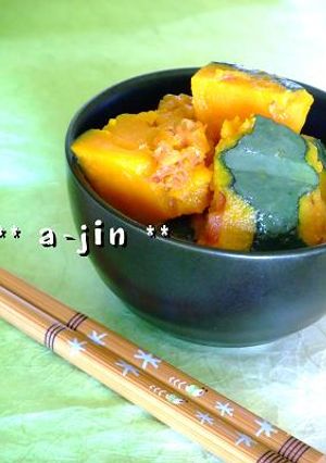 騙されない★レンジで南瓜のめんつゆバター-レシピのメイン写真