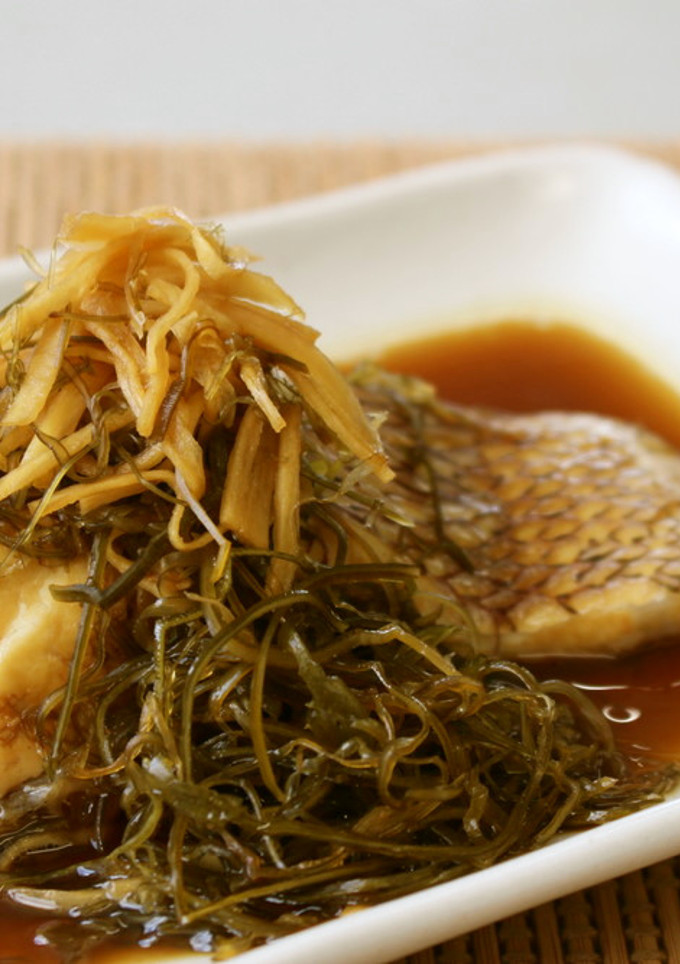 きざみ昆布と鯛の煮つけ-レシピのメイン写真