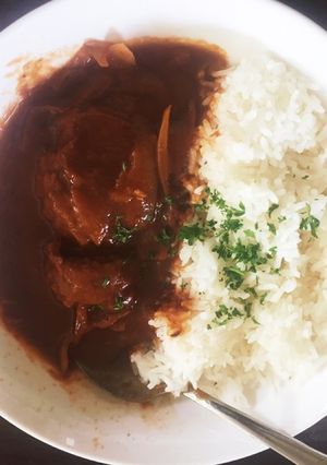 NZでデミグラス煮込みハンバーグ-レシピのメイン写真