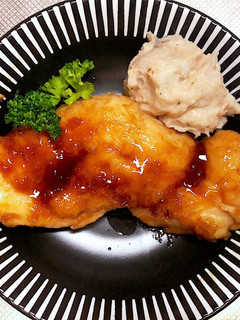 鶏むね肉で☆照り焼きバターステーキ☆-レシピのメイン写真