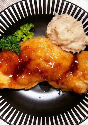 鶏むね肉で☆照り焼きバターステーキ☆-レシピのメイン写真