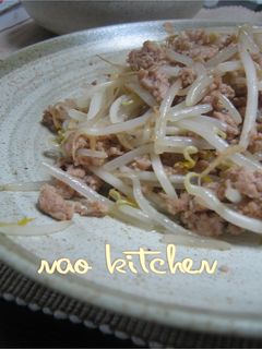 簡単✿もやしと挽肉の中華炒め-レシピのメイン写真