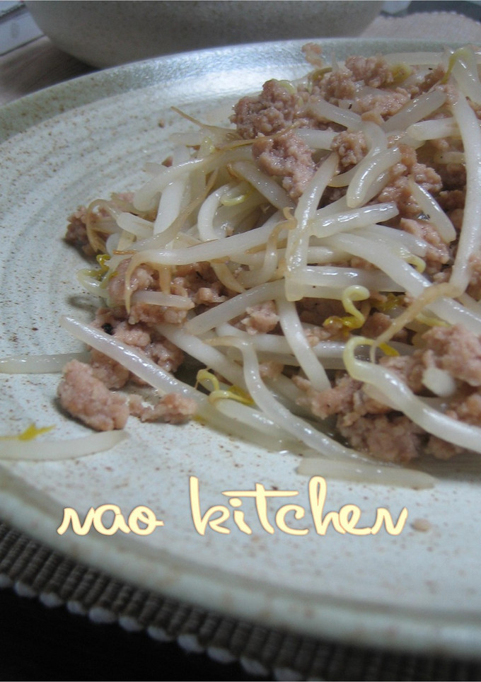 簡単✿もやしと挽肉の中華炒め-レシピのメイン写真