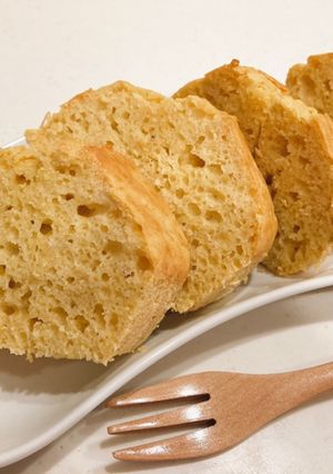 離乳食後期おやつ♡ふわふわバナナケーキ-レシピのメイン写真