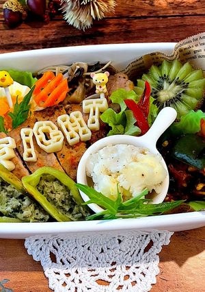 霜月９　スパイーシーポークソテー弁当-レシピのメイン写真
