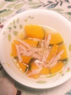 レンジで!簡単に!南瓜とベーコンの塩煮-レシピのメイン写真