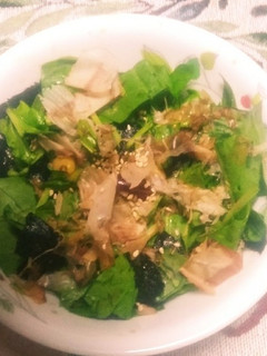 サラダほうれん草と鰹節と海苔の醤油サラダ-レシピのメイン写真