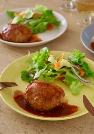 ＊ポークハンバーグ BBQソース＊-レシピのメイン写真