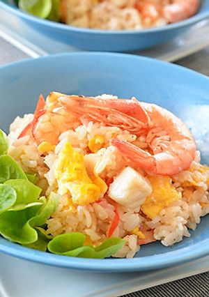 ペルー風、魚介のしっとりチャーハン♪-レシピのメイン写真